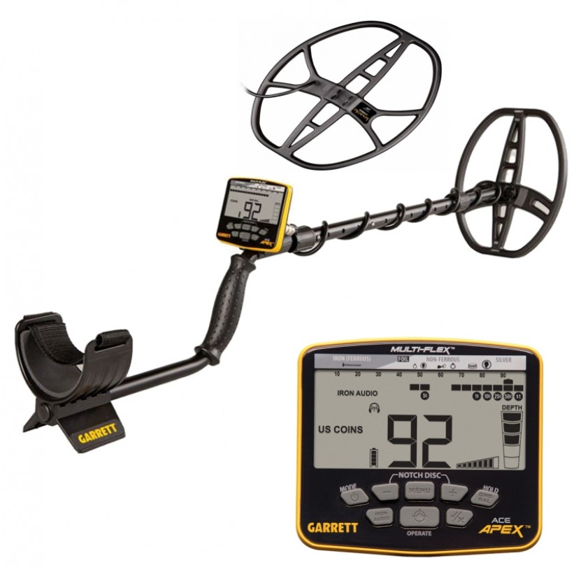 GARRETT ACE APEX DEDEKTÖR ÇİFT BAŞLIKLI 22X28CM RAIDER & 36X28CM REAPER BAŞLIKLI GARRETT DEDEKTÖR - İNAN DEDEKTÖR - 0542 522 32 61