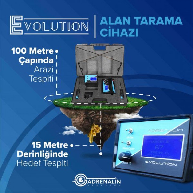 ADRENALİN EVOLUTION ALAN TARAMA CİHAZI PRO PAKET ADRENALİN DEDEKTÖR - İNAN DEDEKTÖR - 0542 522 32 61