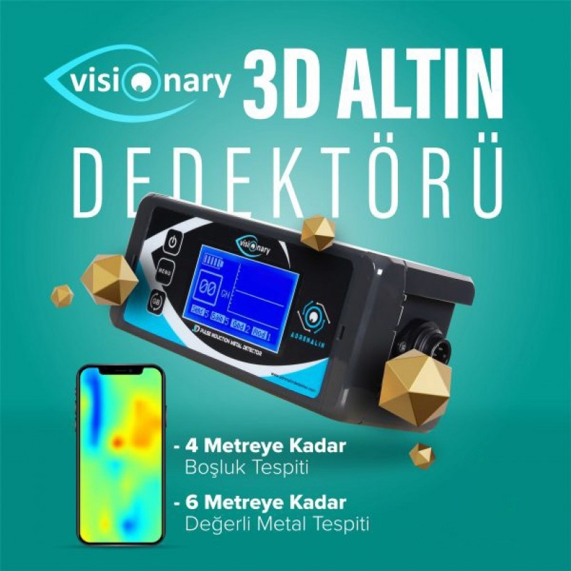 ADRENALİN VISIONARY PULSE VE 3D DEDEKTÖR PRO PAKET ADRENALİN DEDEKTÖR - İNAN DEDEKTÖR - 0542 522 32 61