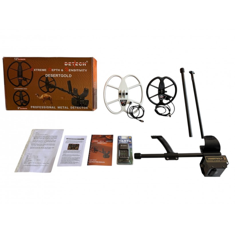 DETECH DESERT GOLD 3 DEDEKTÖR 9'' ULTİMATE+12'' SEF BAŞLIKLI DEDEKTÖR DETECH DEDEKTÖR - İNAN DEDEKTÖR - 0542 522 32 61
