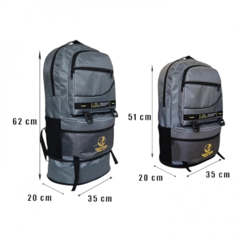 ÇOK FONKSİYONLU BÜYÜK BOY DEDEKTÖR TAŞIMA SIRT ÇANTASI (GRİ) - İNAN DEDEKTÖR - 0542 522 32 61